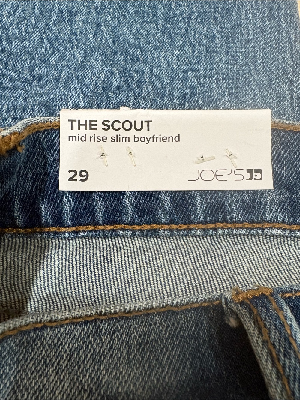 NWT Joe’s Jeans The Scout Mid Rise Slim Boyfriend Timeless Destruct size 29 - Picture 6 of 8